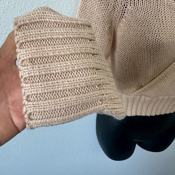 Lovers + Friends Cream V-Neck Sweater - Picture 7 of 9